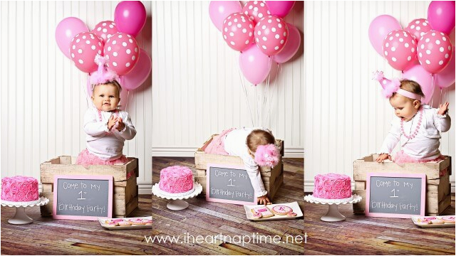 First Year Birthday Decorations Pretty In Pink First Birthday Party I Heart Nap Time