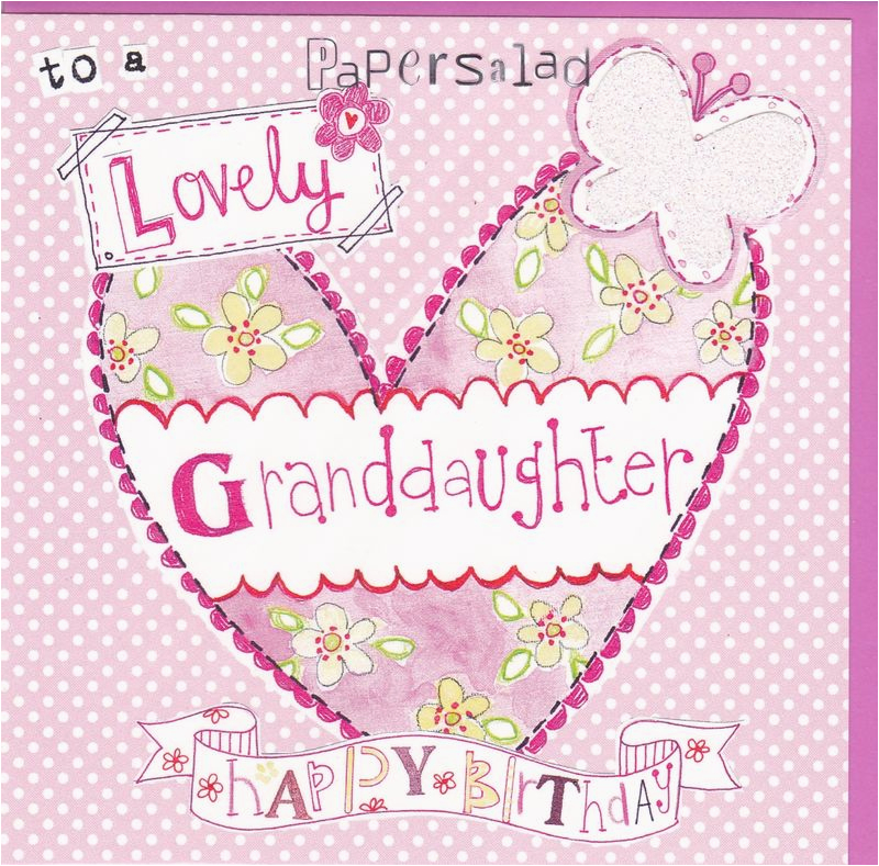 Free Birthday Greeting Cards for Granddaughter Heart butterfly Granddaughter Birthday Card Karenza