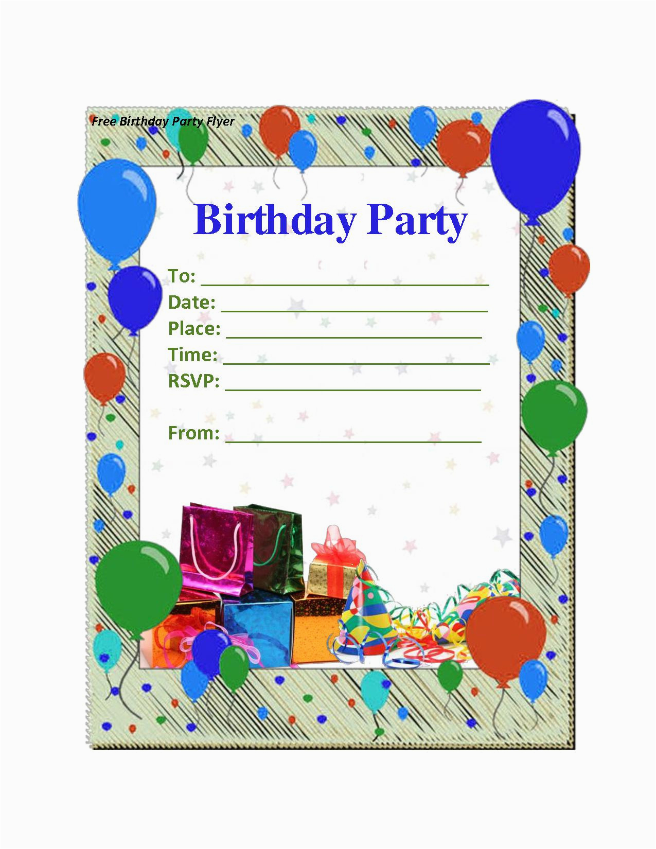 Free Printable Party Invitation Maker