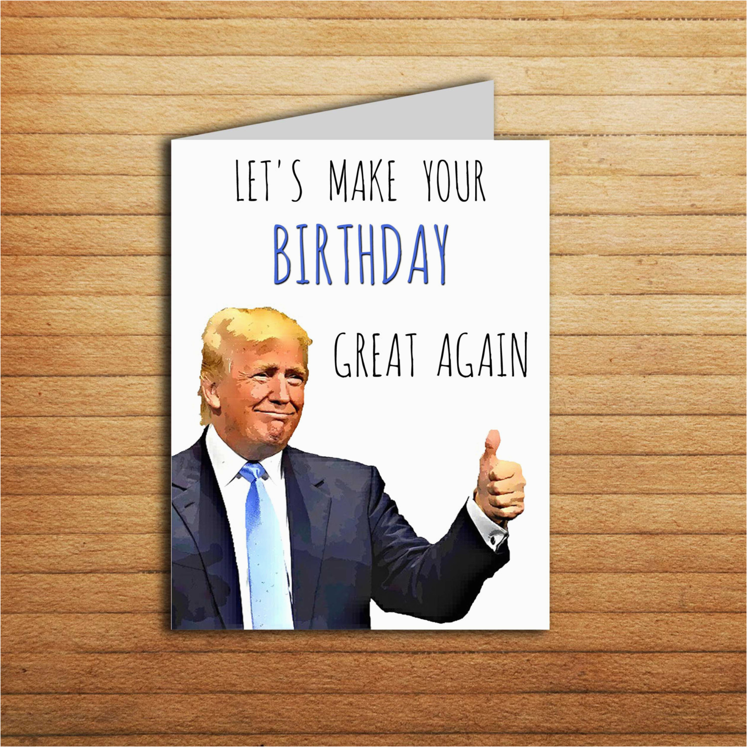 Free Donald Trump Birthday Card Donald Trump Card Birthday Card for Boyfriend Birthday Gift