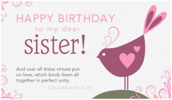 Free Email Birthday Cards for Sister Free Dear Sister Ecard Email Free Personalized Birthday