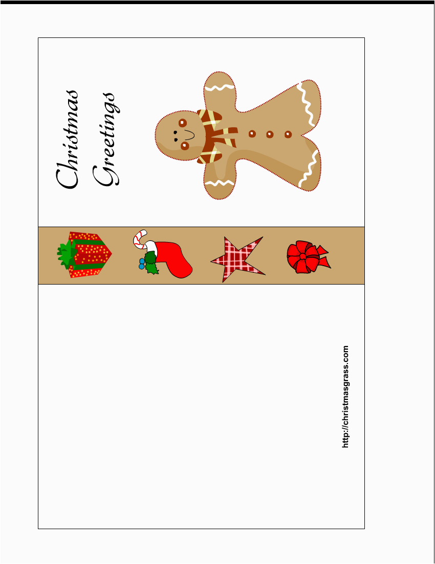 Free Funny Birthday Cards to Print at Home Free Printable Christmas Card with Gingerbread Man