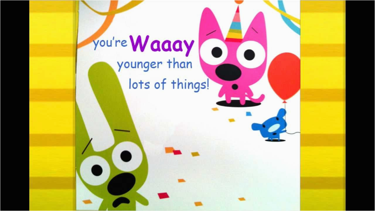 Free Hoops and Yoyo Birthday Cards Hoops Yoyo Birthday Card You 39 Re Not Old Youtube