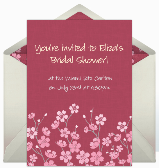 Free Online Birthday Invitations to Email Free Online Invitations for Bridal Showers