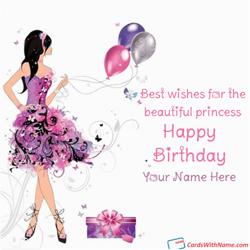 Free Printable Birthday Cards for Girls Printable Birthday Greeting Cards Name Photo
