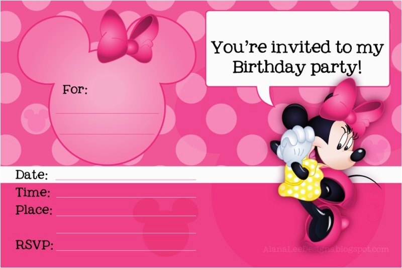 Free Printable Minnie Mouse 1st Birthday Invitations Minnie Mouse Free Printable Invitation Templates