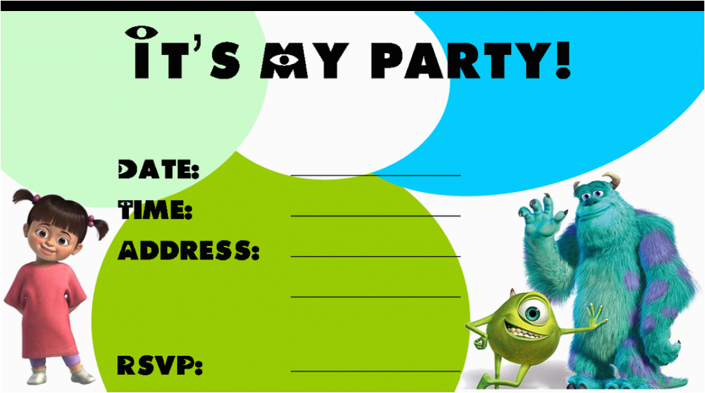 Free Printable Monsters Inc Birthday Invitations Monster Birthday Invitations Ideas Bagvania Free