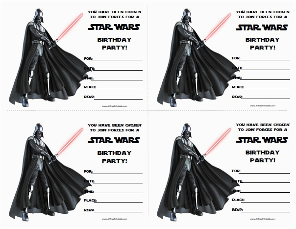 Free Printable Star Wars Birthday Invitations Star Wars Birthday Invitations Free Printable