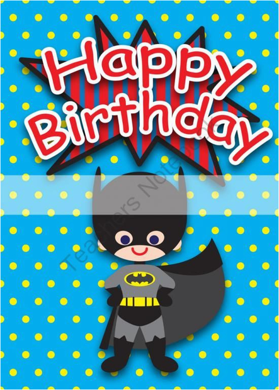 Free Printable Superhero Birthday Cards 6 Best Images Of Superhero Printable Birthday Cards Free