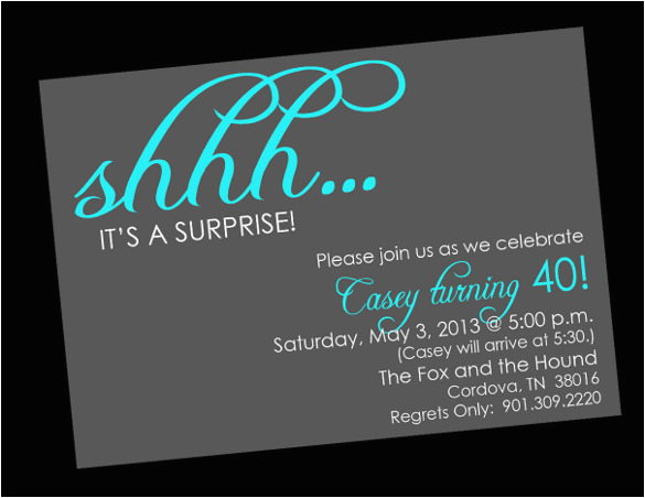 Free Printable Surprise Birthday Invitations Template 26 Surprise Birthday Invitation Templates Free Sample