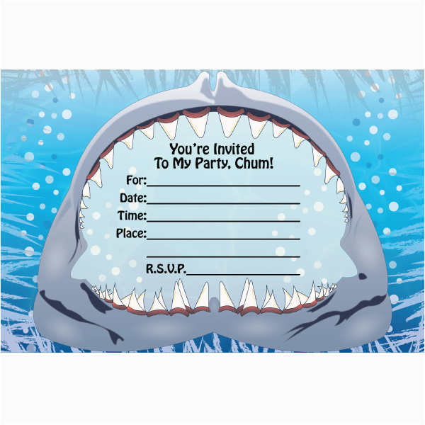 Free Shark Birthday Invitation Template Fill In Birthday Invitations Ideas Bagvania Free