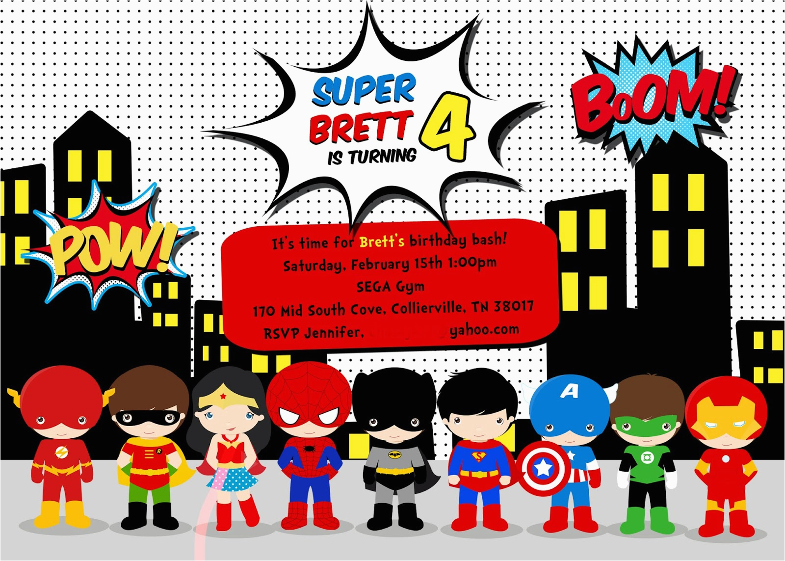 Free Superhero Birthday Invitations Greygrey Designs My Parties Brett 39 S Superhero 4th Free Superhero Birthday Invitations Greygrey Designs My Parties Brett 39 S Superhero 4th