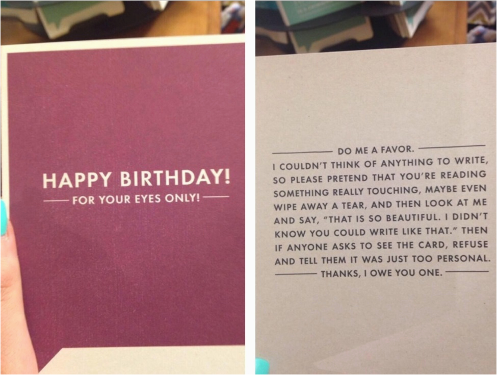 Funniest Birthday Card Ever This is the Perfect Birthday Card if You Have No Idea What