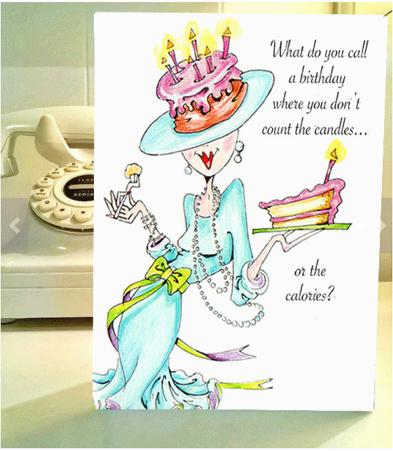 Funny Birthday Cards for Ladies Funny Birthday Card Funny Women Humor Greeting Cards for Her
