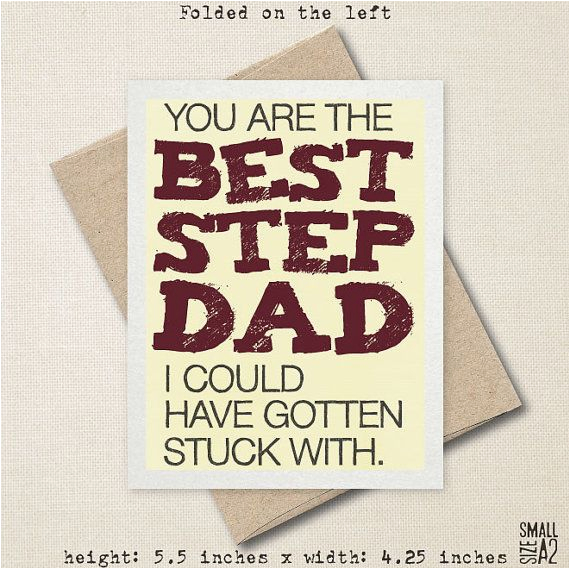 Funny Birthday Cards for Stepdad You 39 Re the Best Step Dad Father 39 S Day Card Funny Card