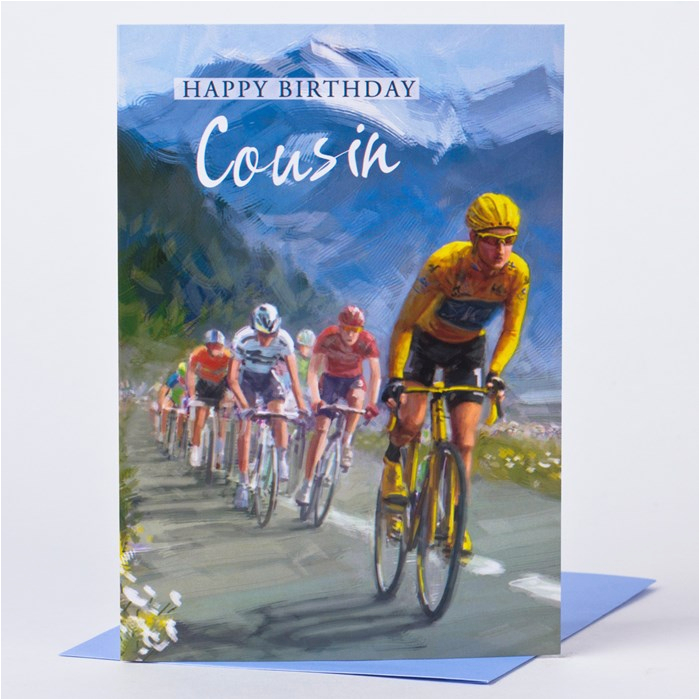 Funny Cycling Birthday Cards Birthday Card Cycling Cousin Only 29p