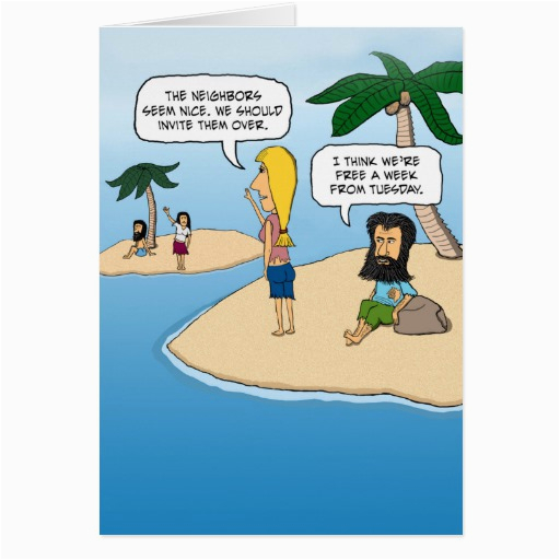 Funny Internet Birthday Cards Funny Birthday Card Desert island Zazzle