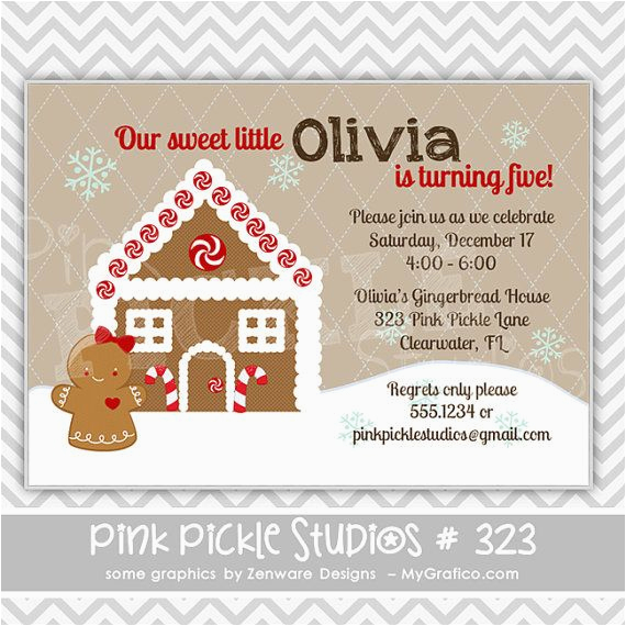 Gingerbread Birthday Party Invitations 15 Best Images About Party Ideas Gingerbread Birthday On