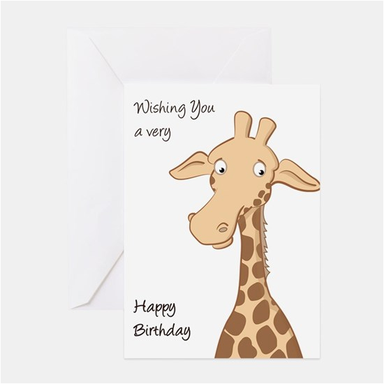 Giraffe Birthday Card Sayings Happy Birthday Giraffe Birthday T Giraffe and Happy