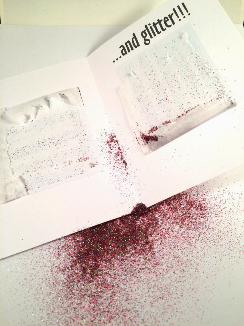 Glitter Bomb Birthday Card Glitter Bomb Greeting Card Prank Card Greeting Cards