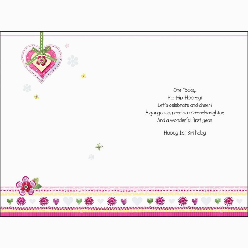 Granddaughter 1st Birthday Card Verses Granddaughter 1st Birthday Card Verses Birthday Tale