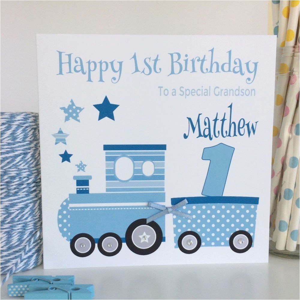 grandson-first-birthday-card-handmade-personalised-blue-train-1st-birthday-card-birthdaybuzz