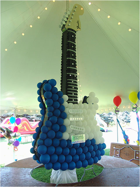 Guitar Birthday Decorations 13 Foot Balloon Guitar Hero Birthday Party Balloons In