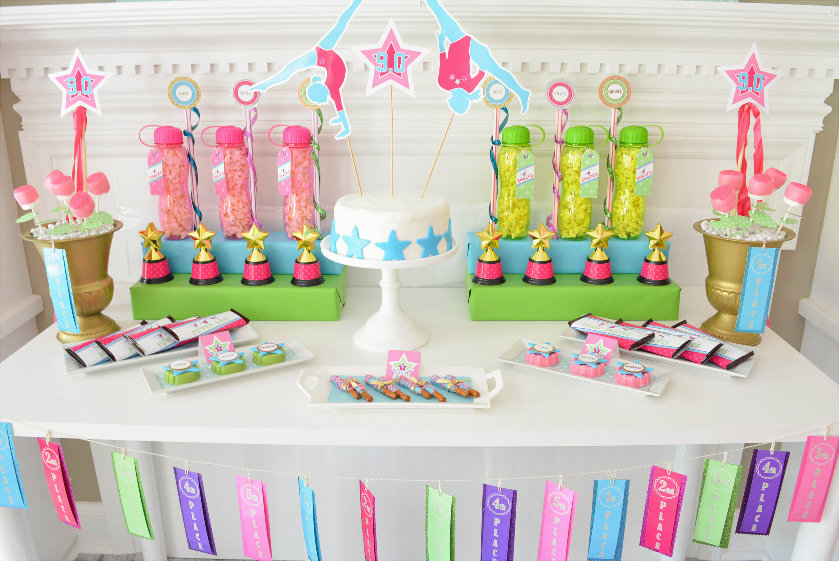 Gymnastics Birthday Party Decorations Gymnastics Birthday