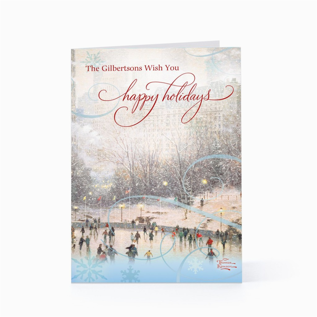 Hallmark Personalised Birthday Cards Hallmark Thomas Kinkade Holiday Personalized Cards the