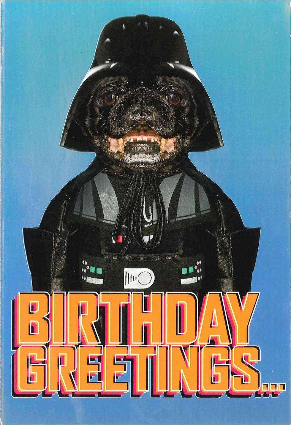 Hallmark Star Wars Birthday Cards Star Wars Darth Vader Dog Birthday Card Greeting Cards