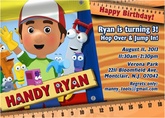 Handy Manny Birthday Invitations Handy Manny Birthday Invitations Handy Manny Birthday