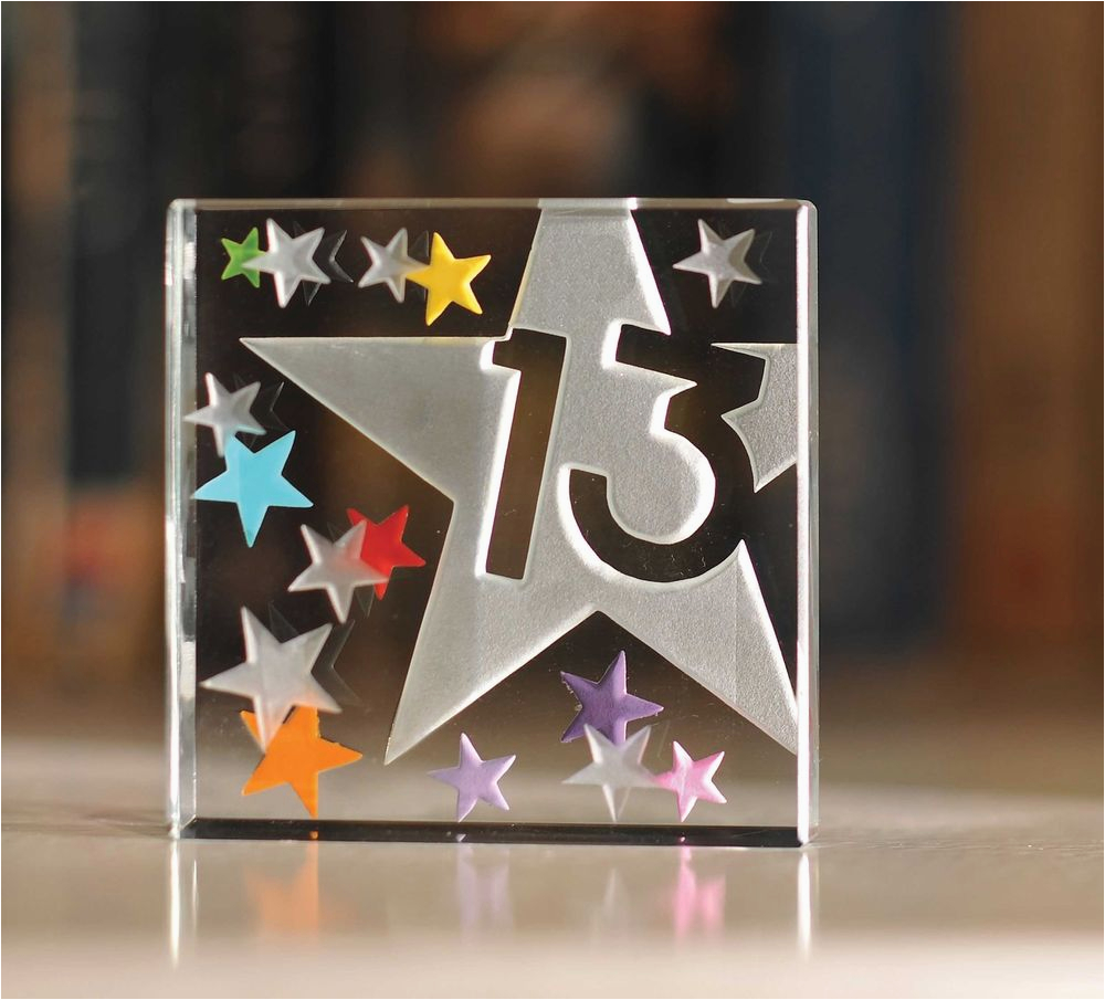 Happy 13th Birthday Decorations Happy 13th Birthday Gift Ideas Spaceform Glass Keepsake Happy 13th Birthday Decorations Happy 13th Birthday Gift Ideas Spaceform Glass Keepsake