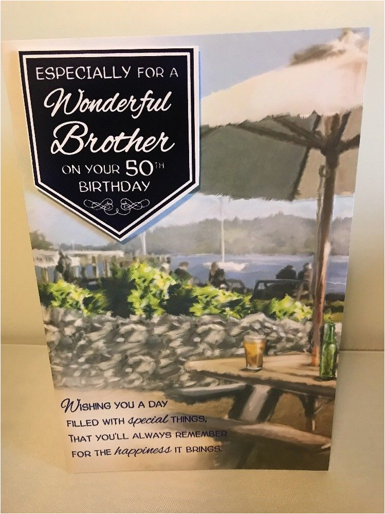 Happy 50th Birthday Brother Cards Happy 50th Birthday Brother Card Happy Birthday Brother at