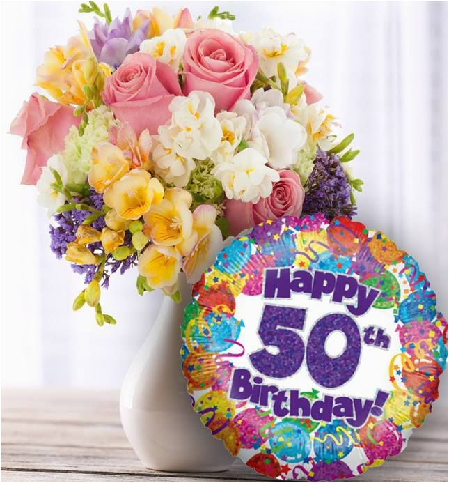 Happy 50th Birthday Flowers Pin by Tiffany Rose Princess On Birthday Pinterest