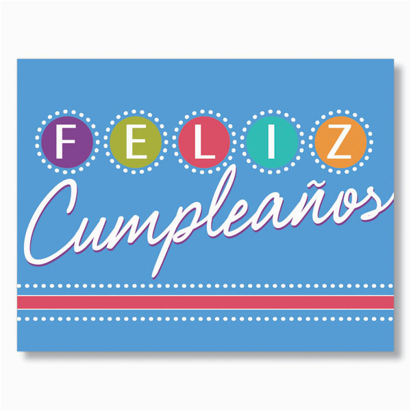 Happy Birthday Card In Spanish to Print Birthday Lights Spanish Birthday Card