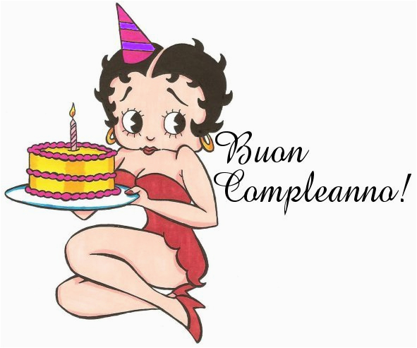 Happy Birthday Cards In Italian Betty Boop Pictures Archive Bbpa Betty Boop Happy