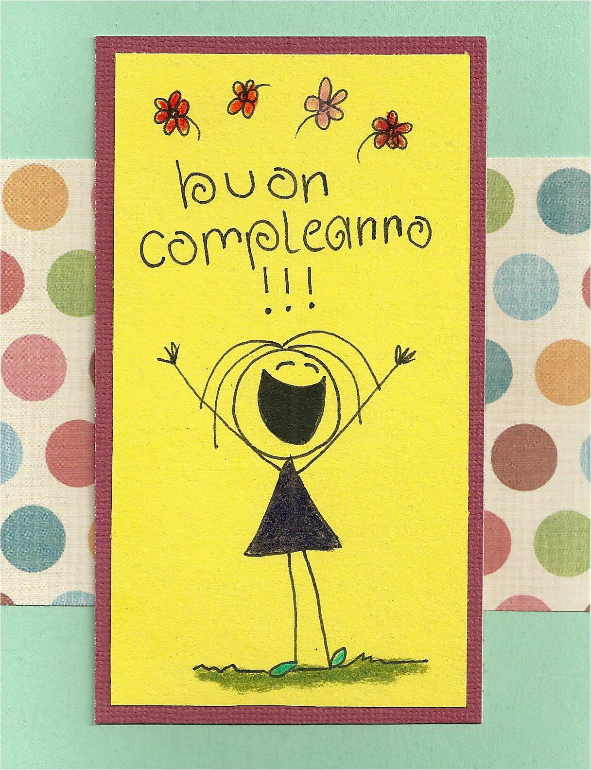 Happy Birthday Cards In Italian Debbie Dots Greeting Card Blog Italian Birthday