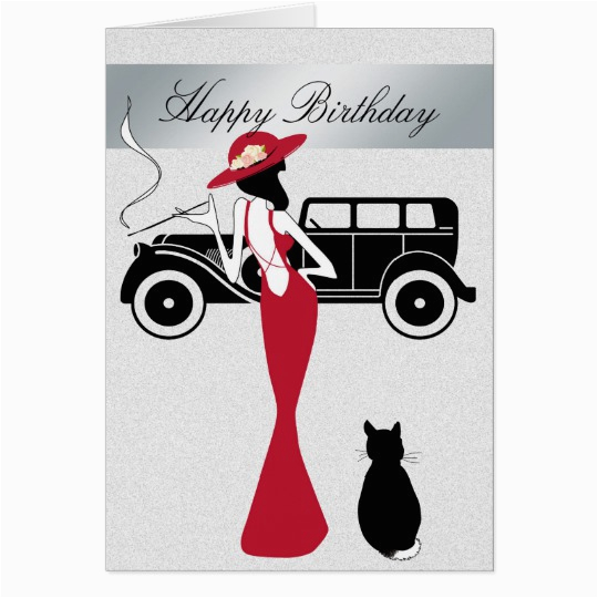 Happy Birthday Diva Cards Happy Birthday Diva Card Elegant Woman Zazzle Com