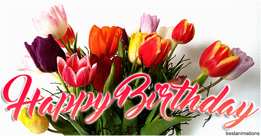 Happy Birthday Flowers Animated Designer Happy Birthday Gifs to Send to Friends