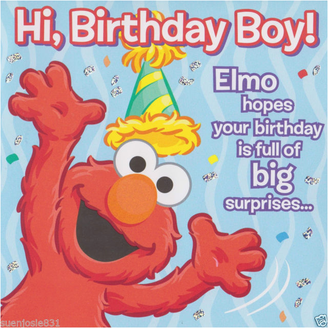 Happy Birthday From Elmo Singing Card | BirthdayBuzz