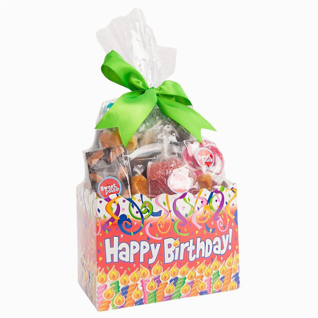 Happy Birthday Gift Baskets for Her Sweet Box Happy Birthday Gift Basket Sweet Pete 39 S Candy Shop