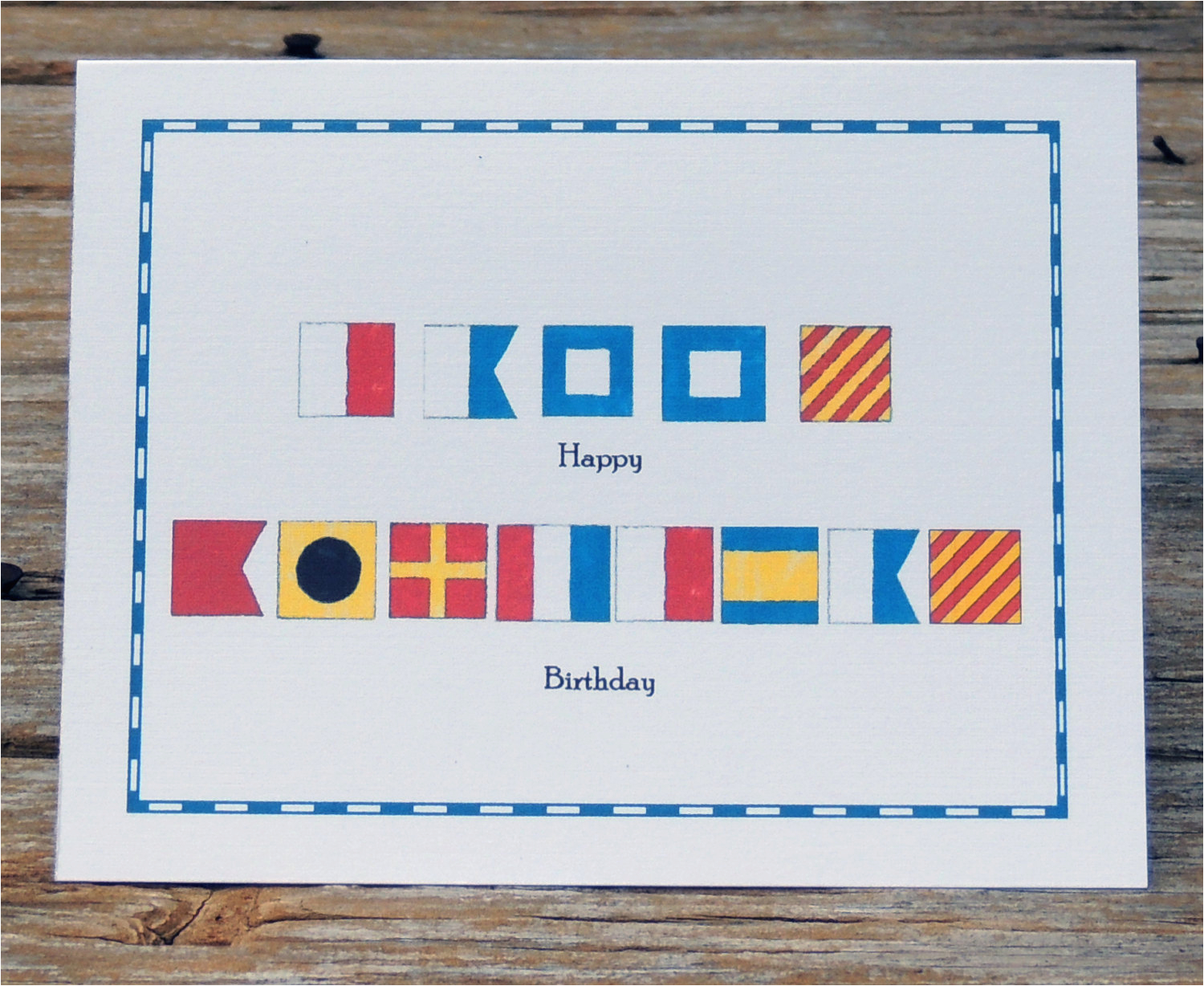 Happy Birthday Marine Cards Nautical Flag Marine Alphabet Code Happy Birthday Card Set Of