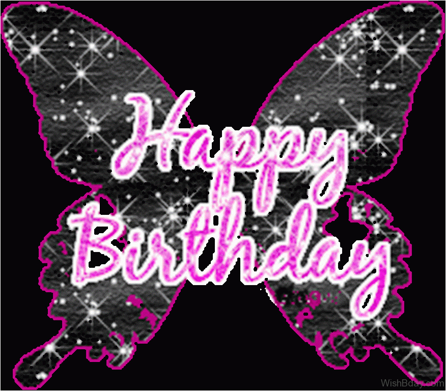 Happy Birthday Sparkling Cards 36 butterfly Birthday Wishes