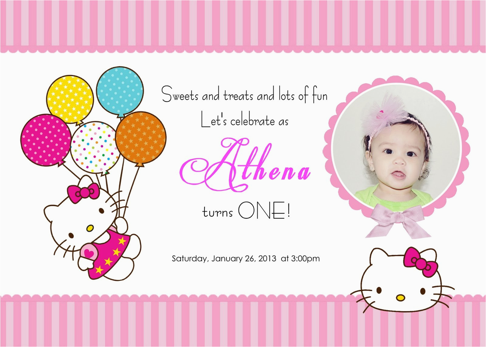 Hello Kitty Birthday Invitation Maker Create Hello Kitty Birthday Invitations Ideas Anouk