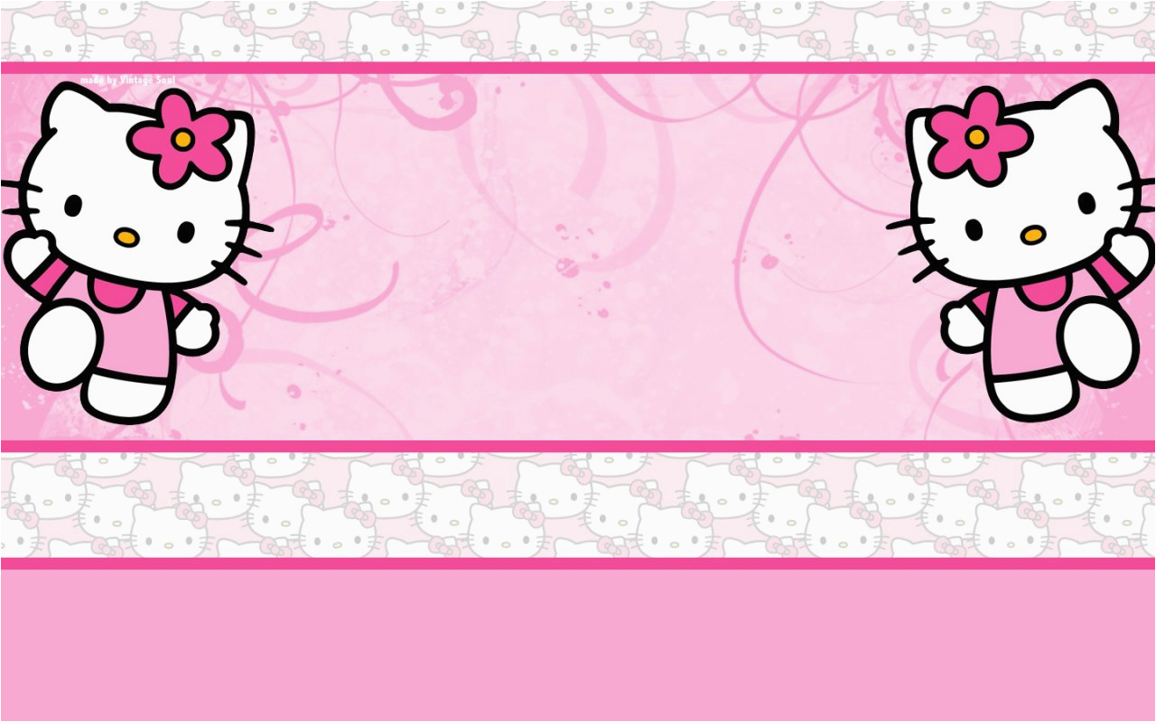 Hello Kitty First Birthday Invitations Hello Kitty Birthday Invitations