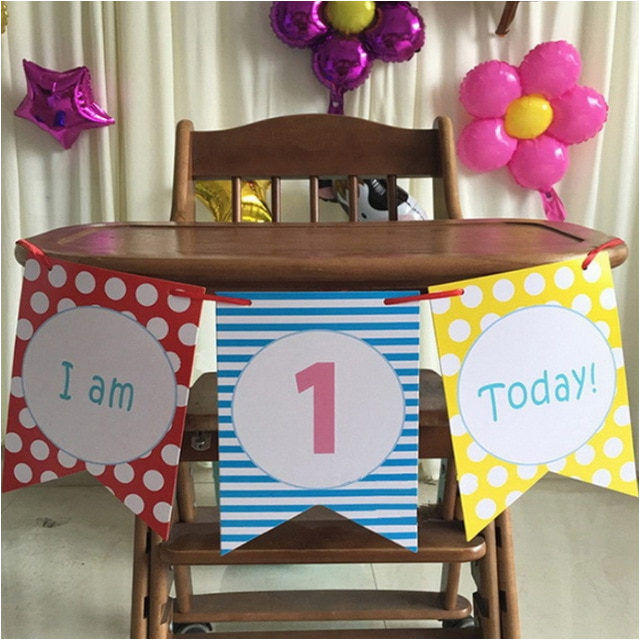 High Chair Decorations 1st Birthday Boy Blue Boy 39 S 1st Birthday High Chair Decorating Kit Set Baby