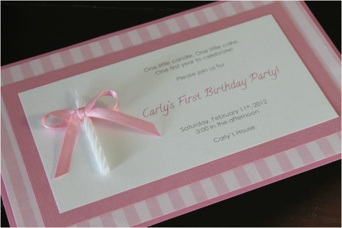 Homemade 1st Birthday Invitations Homemade Birthday Invitations Ideas