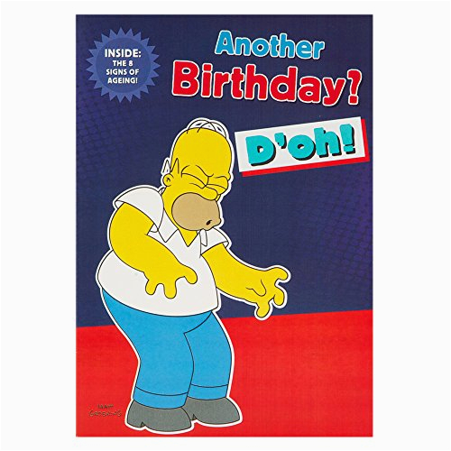 Homer Simpson Birthday Cards Hallmark the Simpsons Birthday Card for Him 39 8 Signs Of