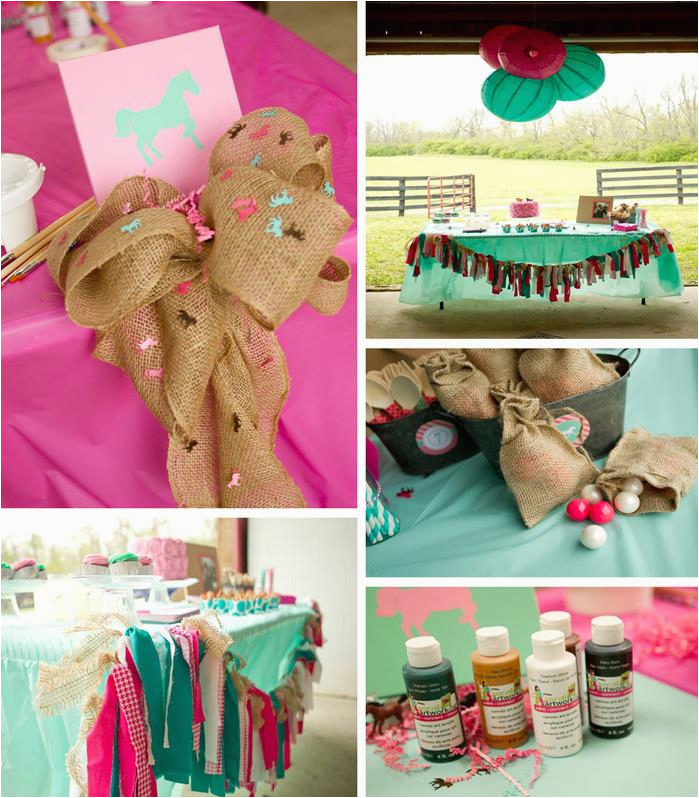 Horse Decorations for Birthday Party Kara 39 S Party Ideas Horse Art Party Planning Decorations
