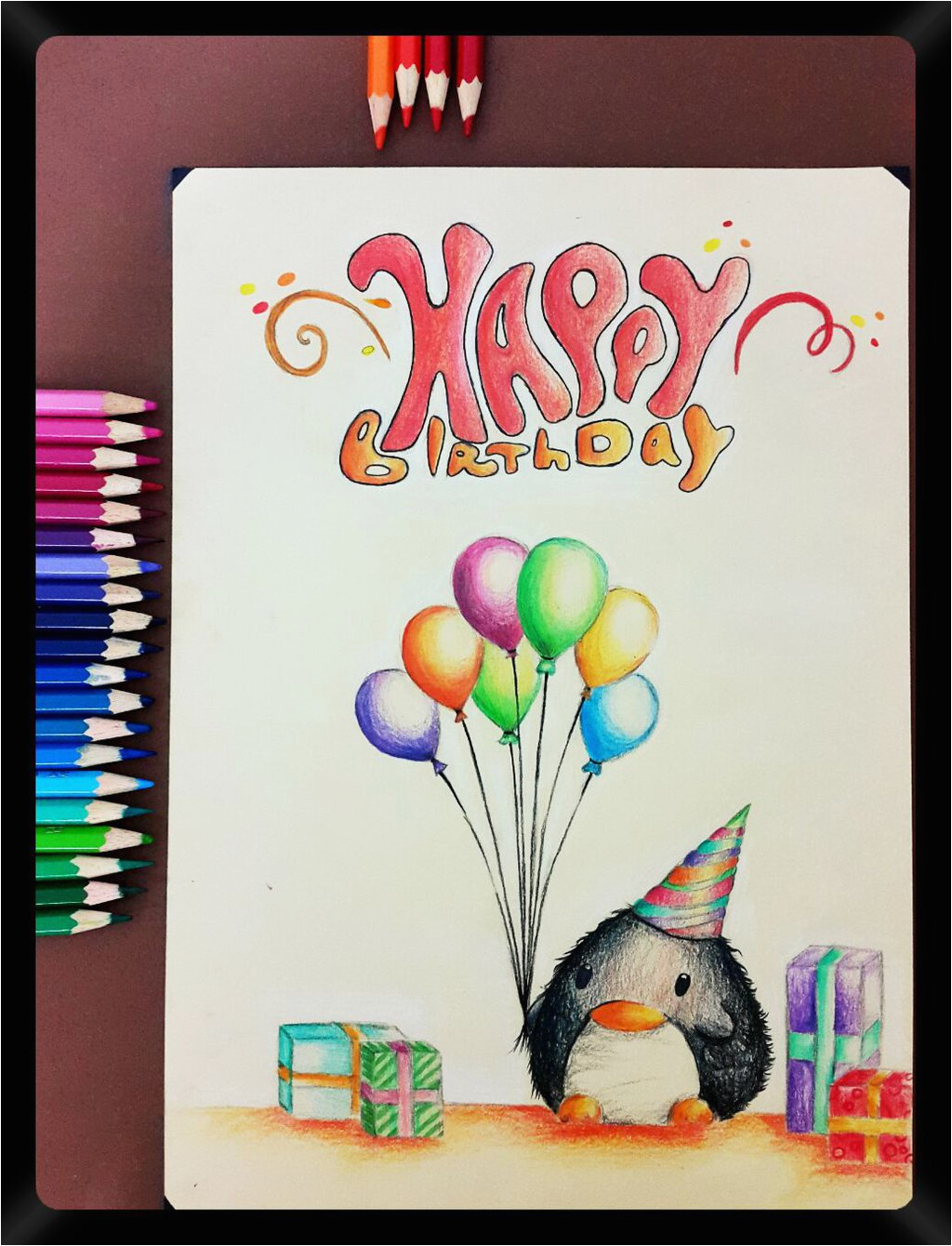 How to Draw A Birthday Card Pencil Drawing 33 A Birthday Card to My Friends by